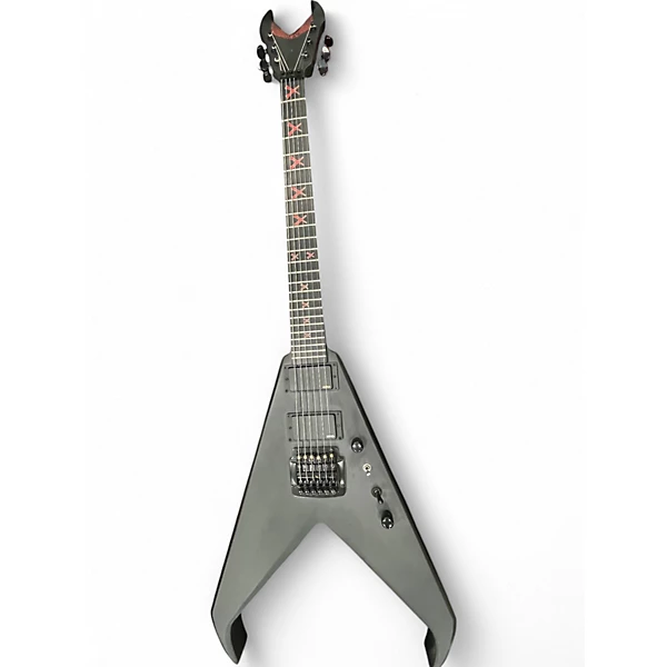 Dean Used Dean Kerry King Black Satin V Black Solid Body Electric Guitar.gc