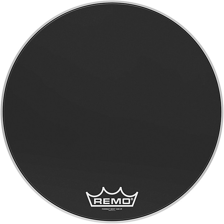 Powermax Ebony Crimplock Bass Drum Head 24 in