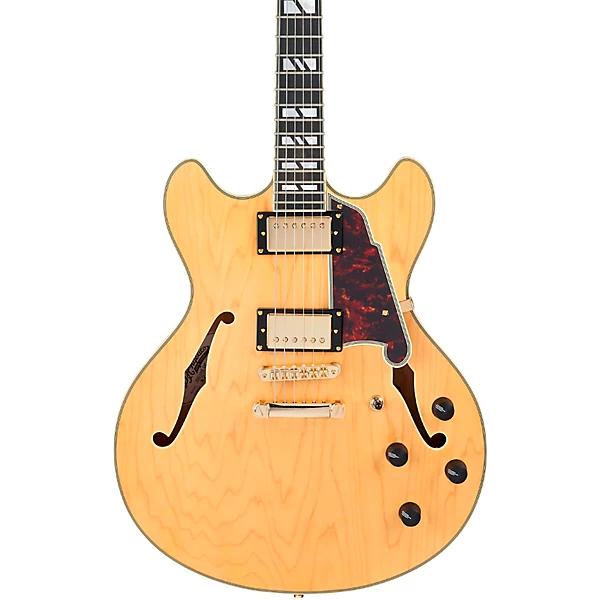 D'Angelico Deluxe DC Semi Hollow Electric Guitar Satin Honey