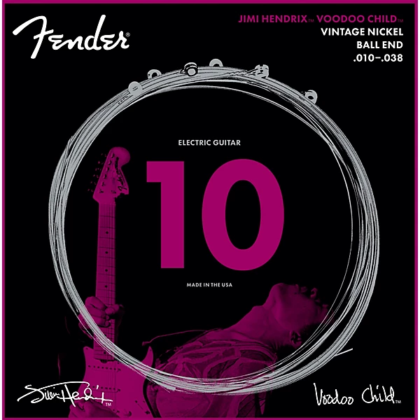 Hendrix Voodoo Child Ball End Nickel 10 38