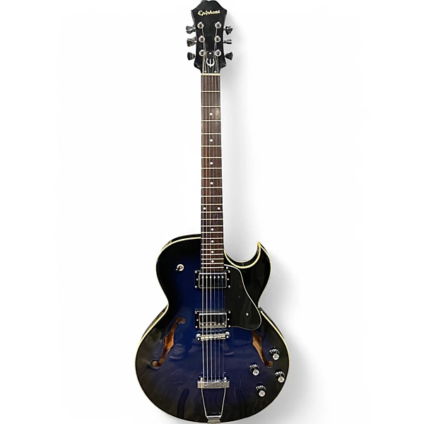 Used Epiphone ES135 Blue Burst Hollow Body Electric Guitar