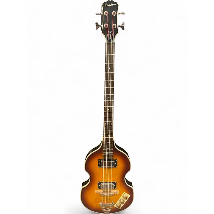 Used Epiphone Viola 2 Color Sunburst Electric Bass Guitar