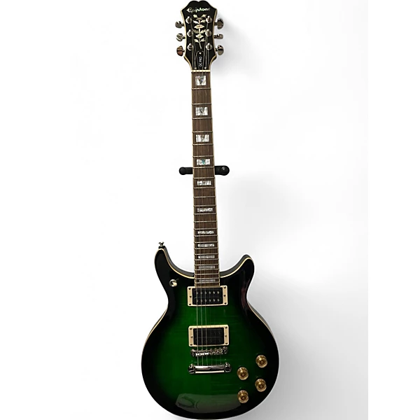 Used Epiphone DC Pro Green Solid Body Electric Guitar