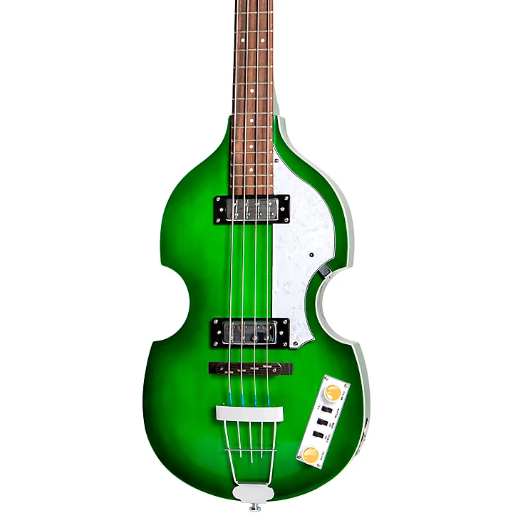 Hofner Ignition Series Short Scale Violin Bass Guitar Green Burst