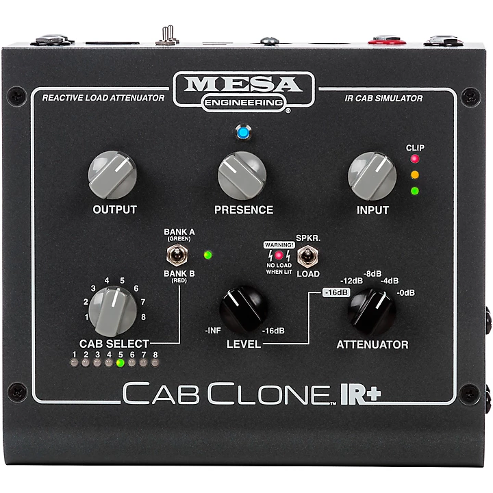 CabClone IR Cab Simulator Attenuator Black 8 Ohm