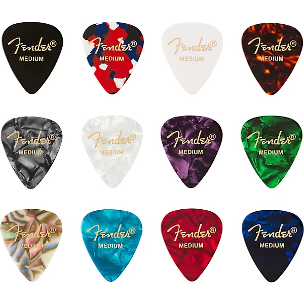 351 Shape Celluloid Medley Guitar Picks