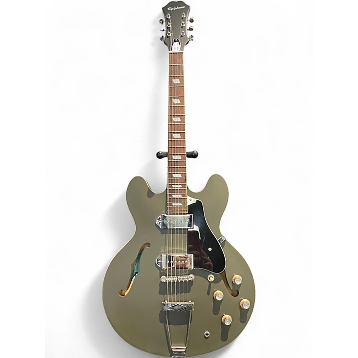 Used Epiphone Casino DRAB GREEN Hollow Body Electric Guitar
