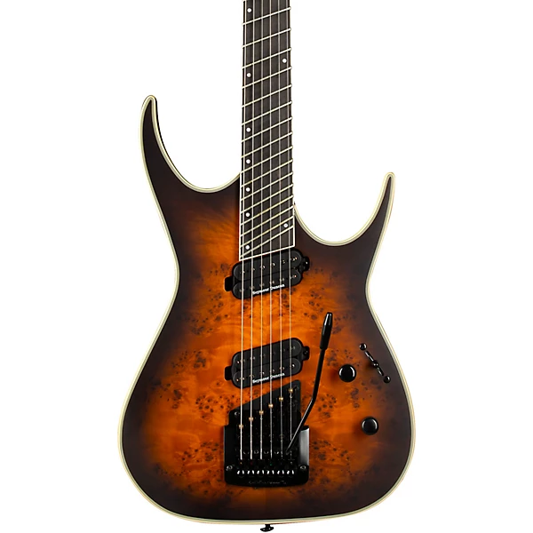 Exile Select Multiscale with Kahler Electric Guitar Satin Natural Black Burst