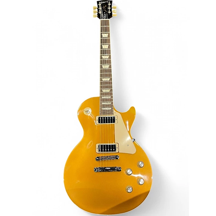 Used 2021 Gibson 70s Les Paul Deluxe Gold Top Solid Body Electric Guitar
