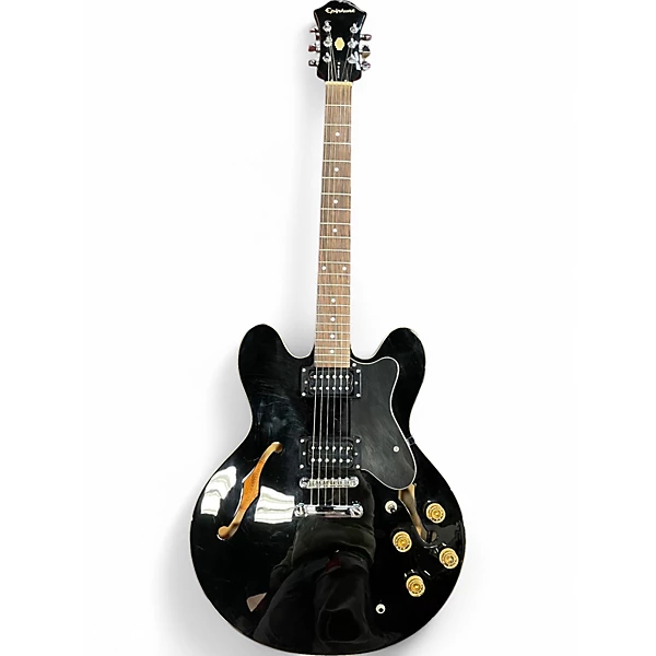 Epiphone Used Epiphone Dot Ebony Hollow Body Electric Guitar