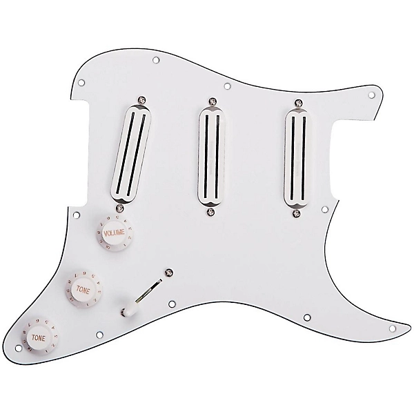 Triple Rails Loaded Pickguard White