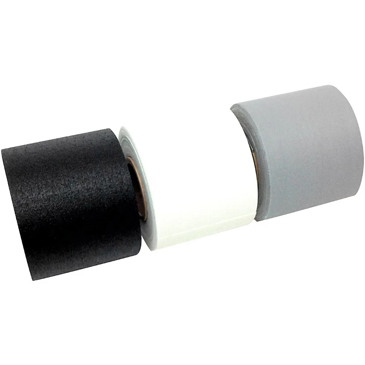 Mini Roll Gaffers Tape 2 In x 8 Yards Black White Gray