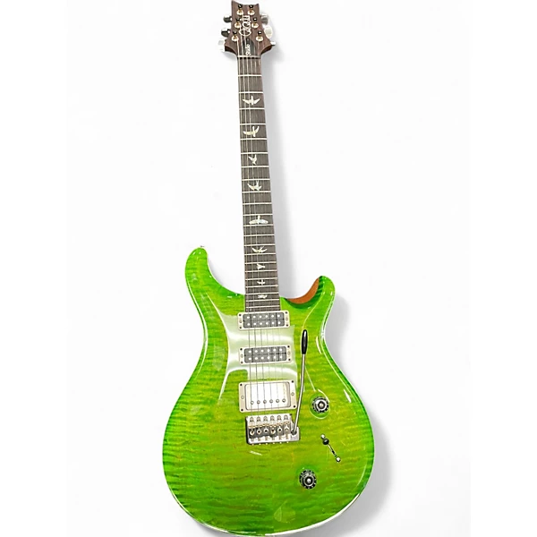Used 2024 PRS studio 10 top Trans Green Solid Body Electric Guitar