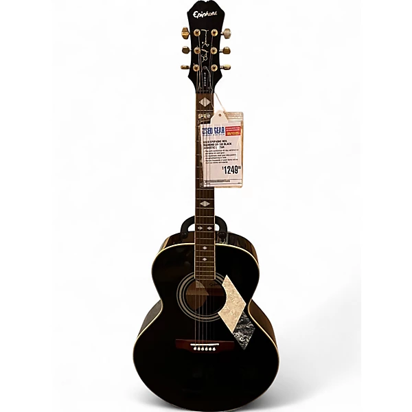 Used Epiphone Neil Diamond SQ 180 Black Acoustic Guitar