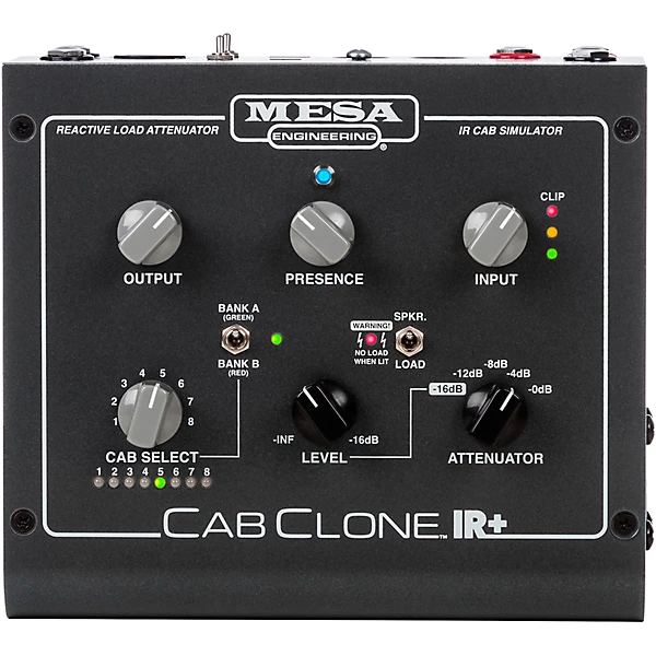 CabClone IR Cab Simulator Attenuator Black 8 Ohm