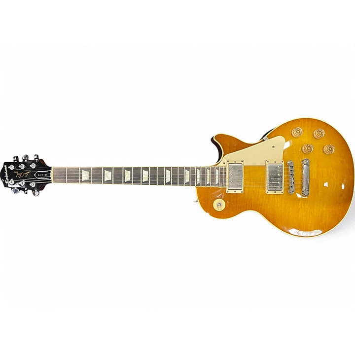 Used Epiphone ELITIST LP STANDARD PLUS Honey Burst Solid Body Electric Guitar