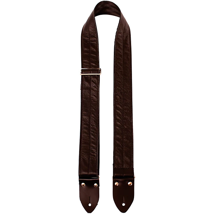 2 Leather Seatbelt Guitar Strap Black Black Black 39 to 58 in