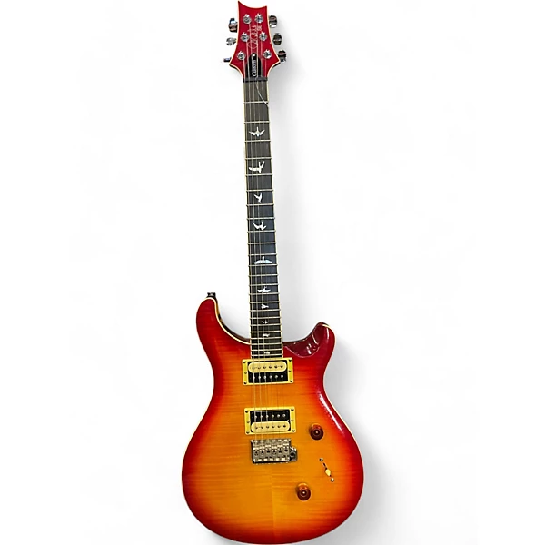 Used PRS SE Custom 24 Cherry Sunburst Solid Body Electric Guitar