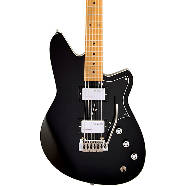 Reverend Descent W Maple Fingerboard Baritone Electric Guitar Midnight Black