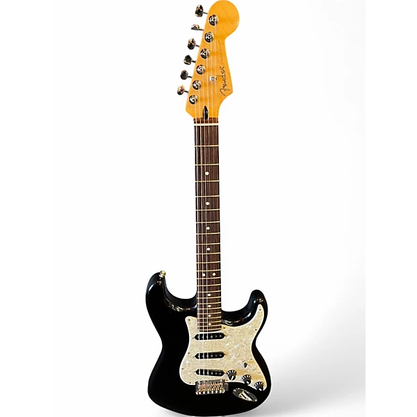 Used Fender strat nebula Black Solid Body Electric Guitar