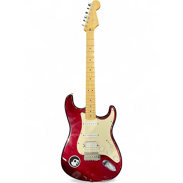 Used Fender STANDARD FAT STRAT Maroon Solid Body Electric Guitar