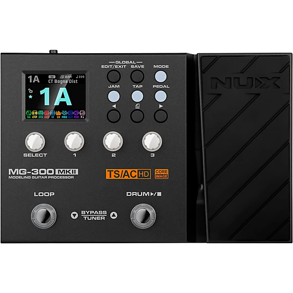 NUX MG 300MKII Multi Effects and Amp Modeler Pedal Black