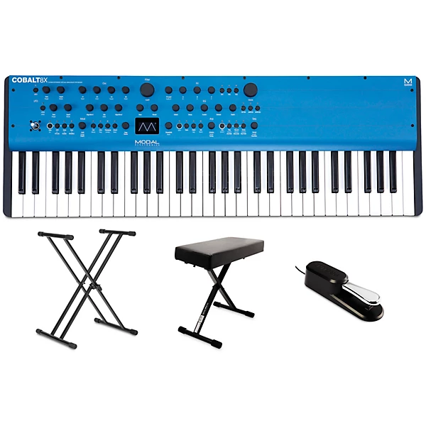 Cobalt8X 61 Key 8 Voice Extended Virtual Analog Synthesizer Essentials Bundle