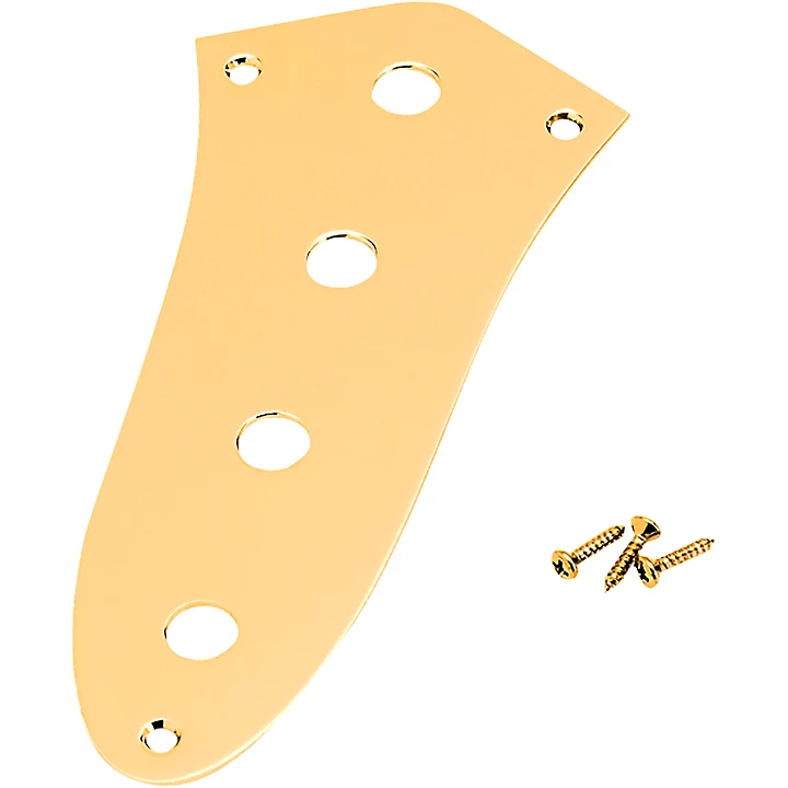 Jazz Bass Control Plates 4 Hole Gold