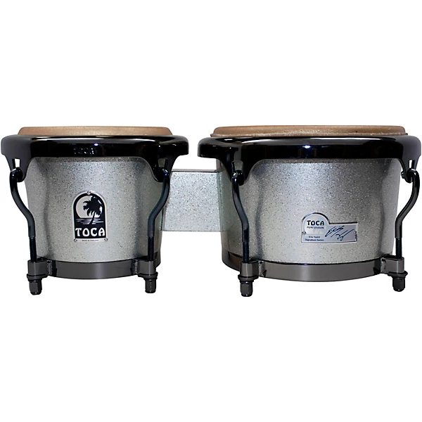 Eric Velez Signature Series Bongos 7 and 9 in Gun Metal Glitter