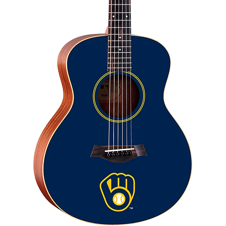GS Mini MLB Milwaukee Brewers Acoustic Guitar Graphic