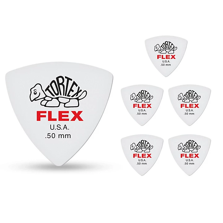 Tortex Flex Triangle Guitar Picks 50 mm 6 Pack