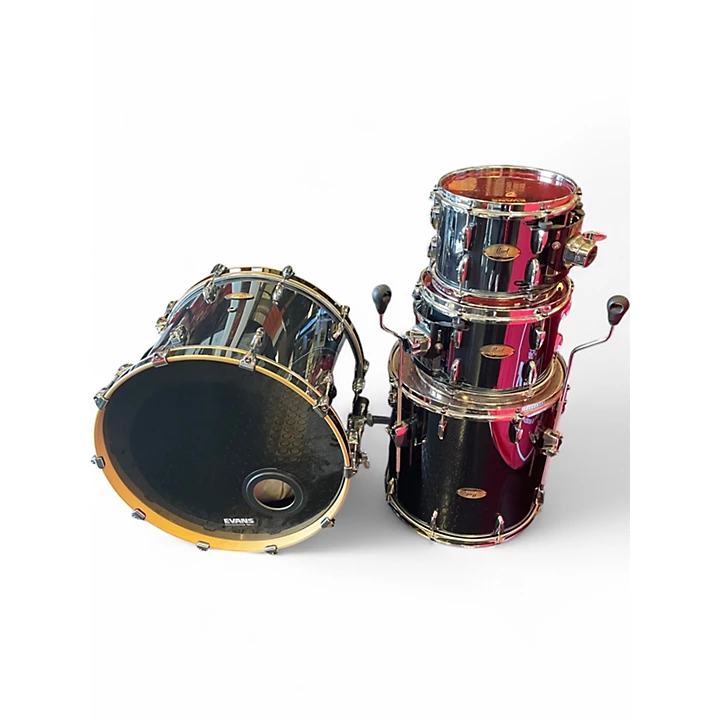Used Pearl 4 Piece SESSION STUDIO SELECT Black Chrome Drum Kit