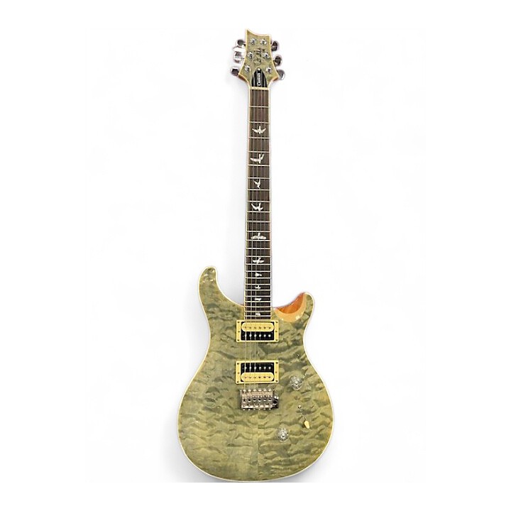 Used PRS SE Custom 24 TRAMPAS GREEN Solid Body Electric Guitar