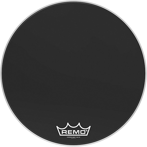 Powermax Ebony Crimplock Bass Drum Head 24 in