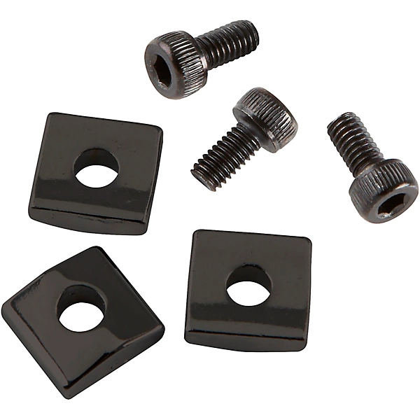 Floyd Rose Style Locking Nut Block w Screws 3 Pack Black