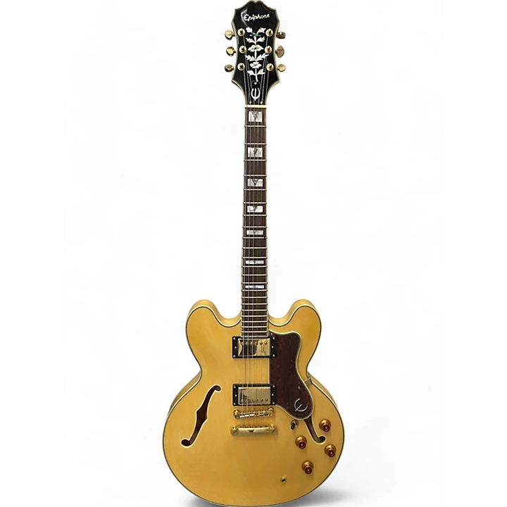 Used Epiphone SHERATON II Natural Hollow Body Electric Guitar