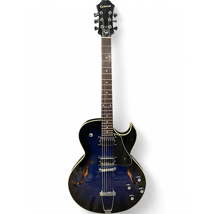 Used Epiphone ES135 Blue Burst Hollow Body Electric Guitar
