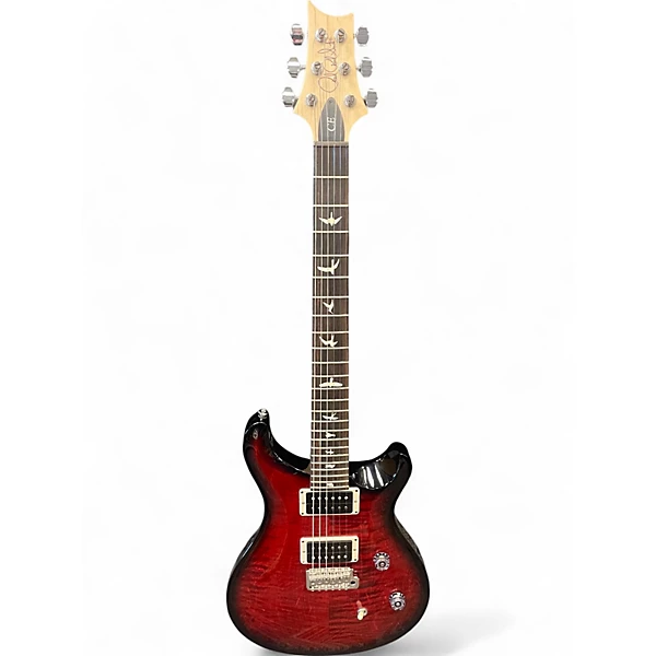 Used PRS CE24 FIRE RED BURST Solid Body Electric Guitar