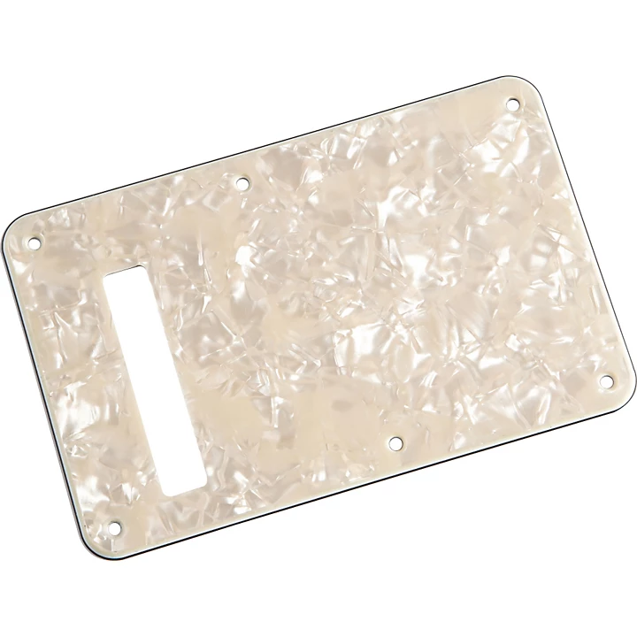 Stratocaster Backplate Aged White Pearl Aged White