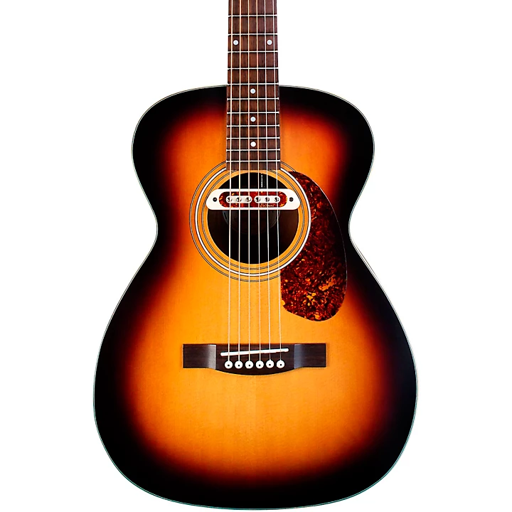 M 240E Troubadour Concert Acoustic Electric Guitar Vintage Sunburst