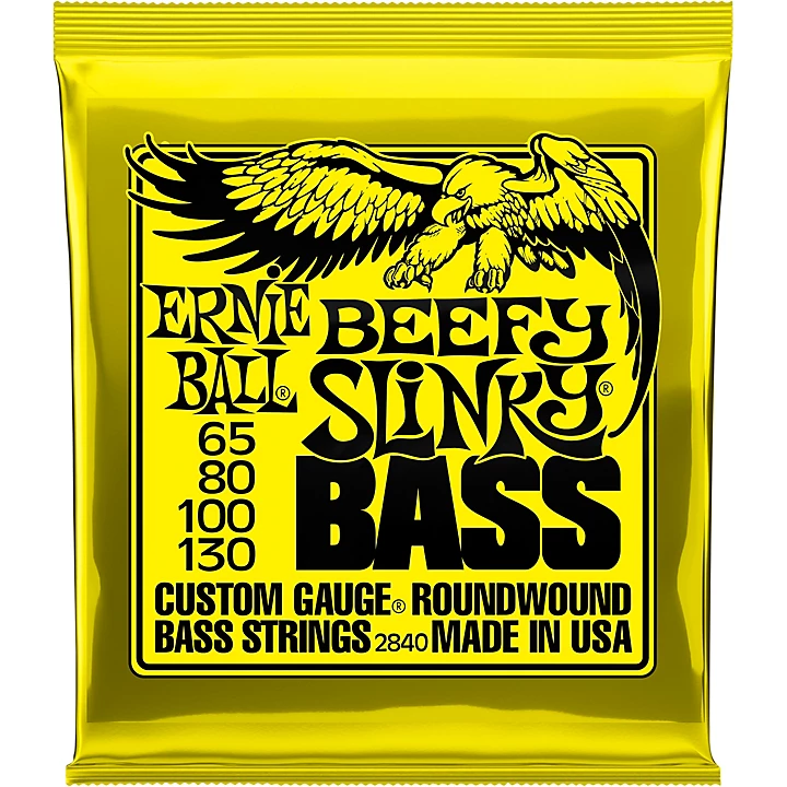 Beefy Slinky Nickel Wound Electric Bass Guitar Strings 65