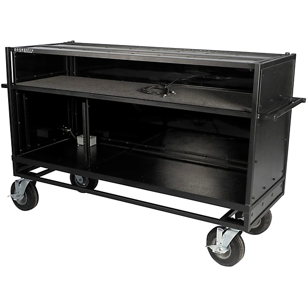 Enclosed Synth Cart Stealth Series Upgrade w Bi Fold Top Cover