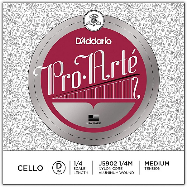Pro Arte Series Cello D String 1 4 Size
