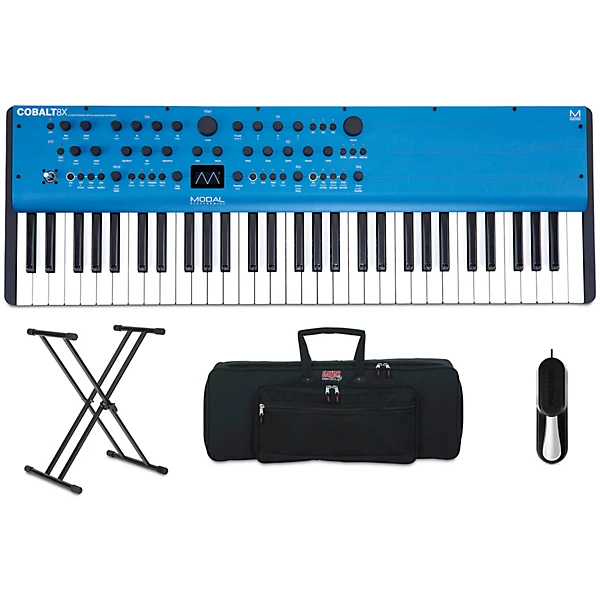 Cobalt8X 61 Key 8 Voice Extended Virtual Analog Synthesizer Stage Bundle