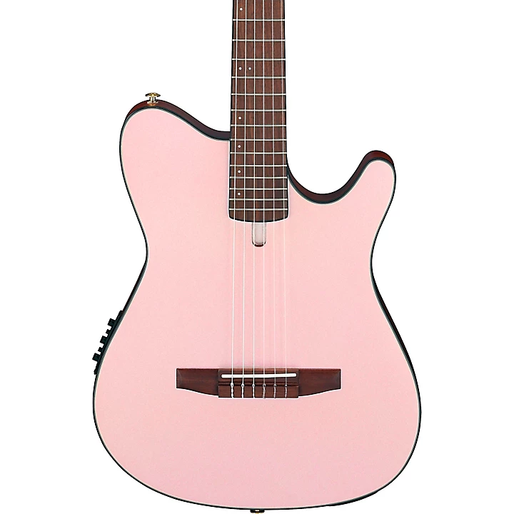 FRH10N Nylon String Acoustic Electric Guitar Rose Gold Metallic Flat