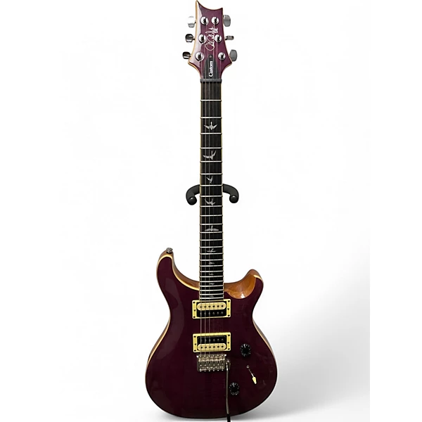 Used PRS SE Custom 24 Trans Purple Solid Body Electric Guitar