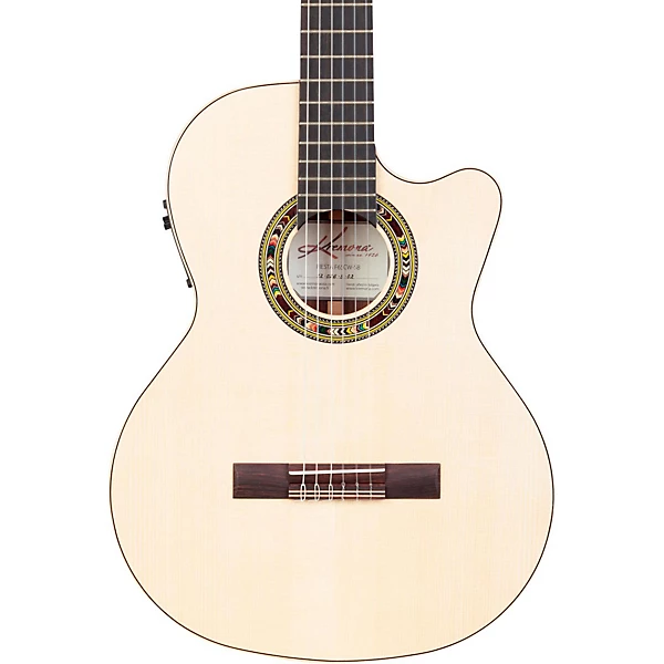 Kremona F65CW Fiesta Cutaway Acoustic Electric Classical Guitar Natural