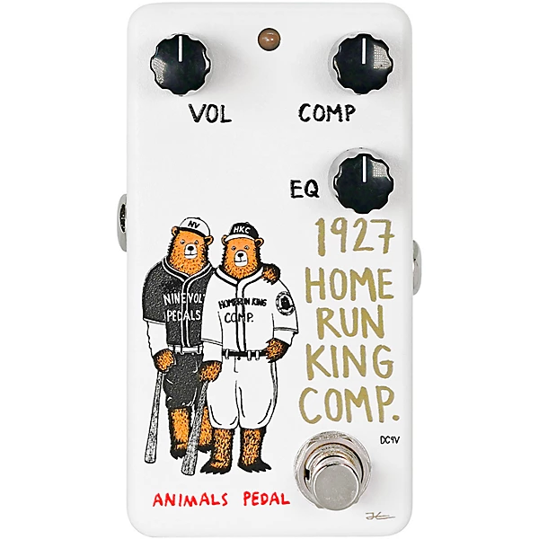1927 Home Run King Compressor V2 Effects Pedal White