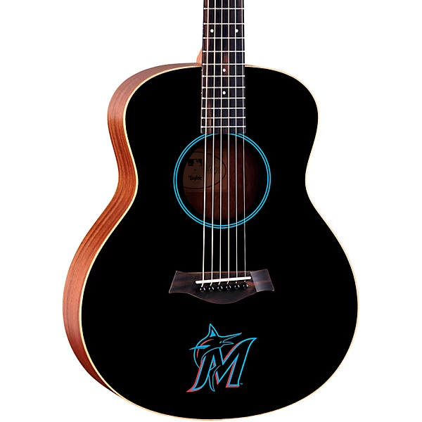 GS Mini MLB Miami Marlins Acoustic Guitar Graphic
