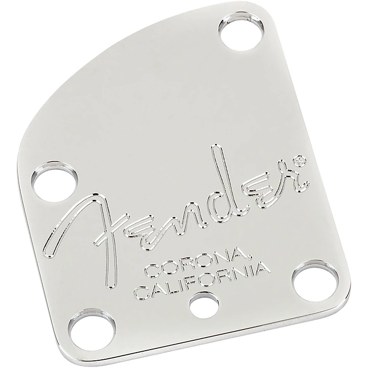 American Deluxe Guitar 4 Bolt Neck Plate Chrome